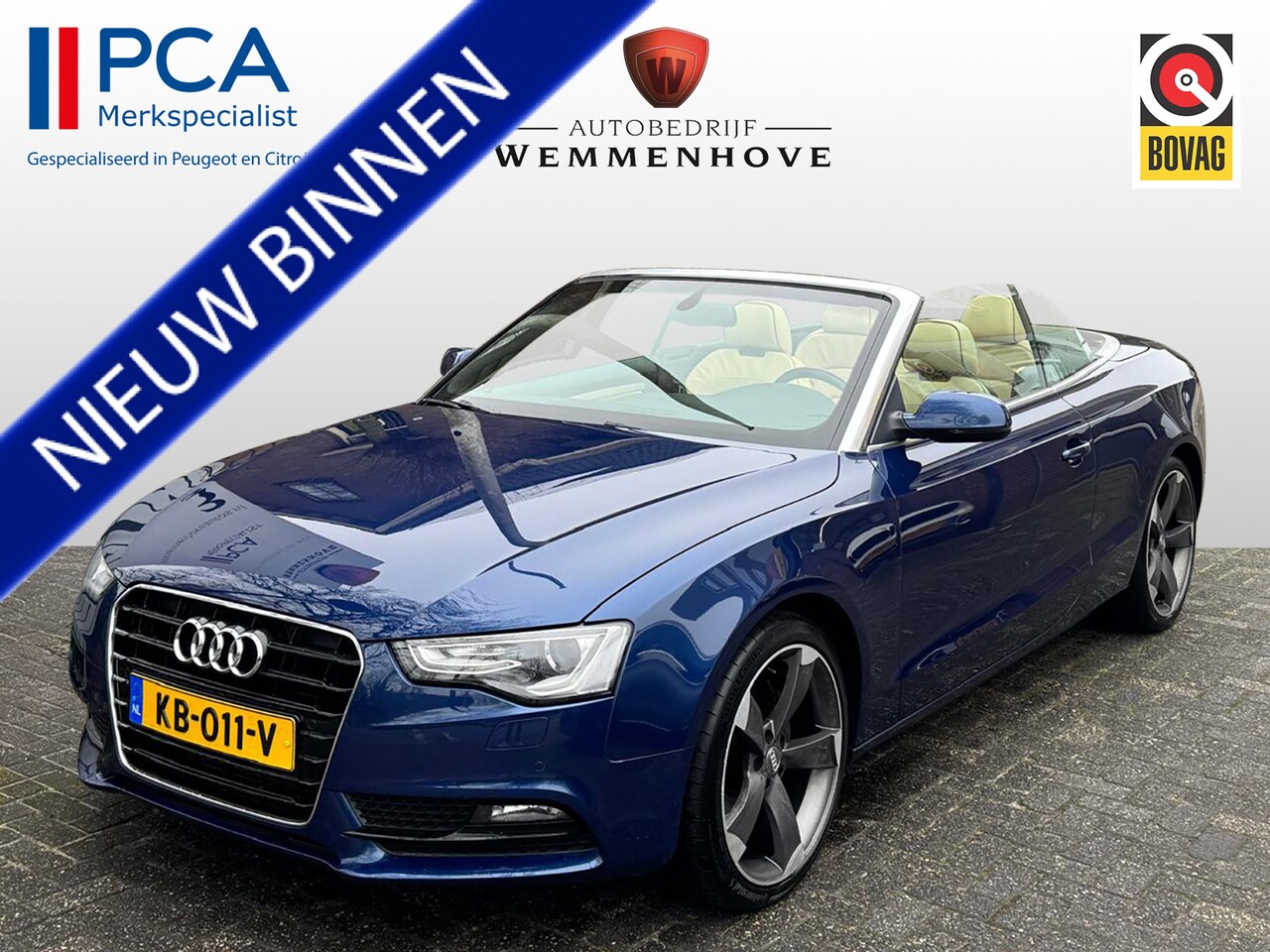 Audi A5 Cabriolet - 2.0 TFSI Pro Line Airco/Stoelverw./Lichtmetalen velgen - AutoWereld.nl