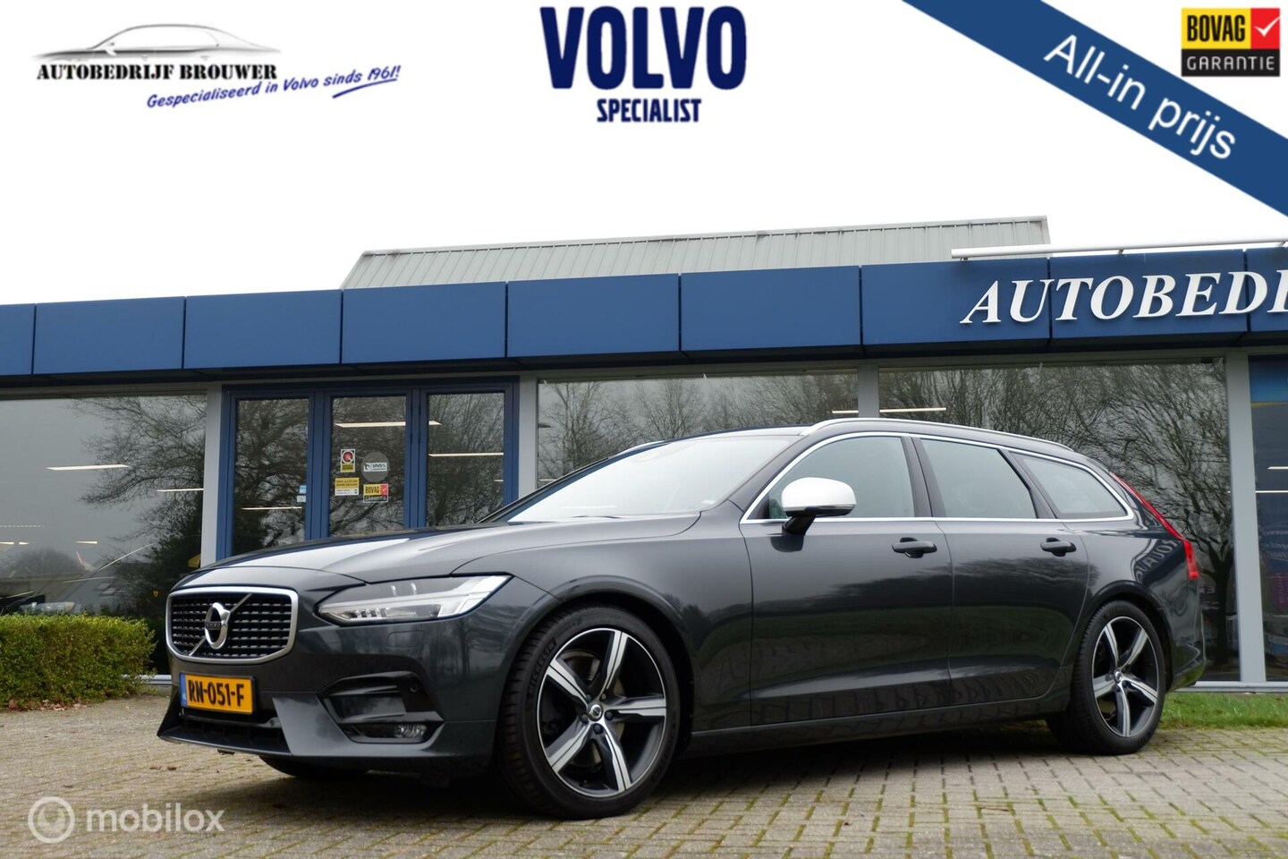 Volvo V90 - T5 255PK GEARTRONIC-8 R-DESIGN LUXERY | PANODAK | HEADUP | CAMERA | BLIS | ACC - AutoWereld.nl