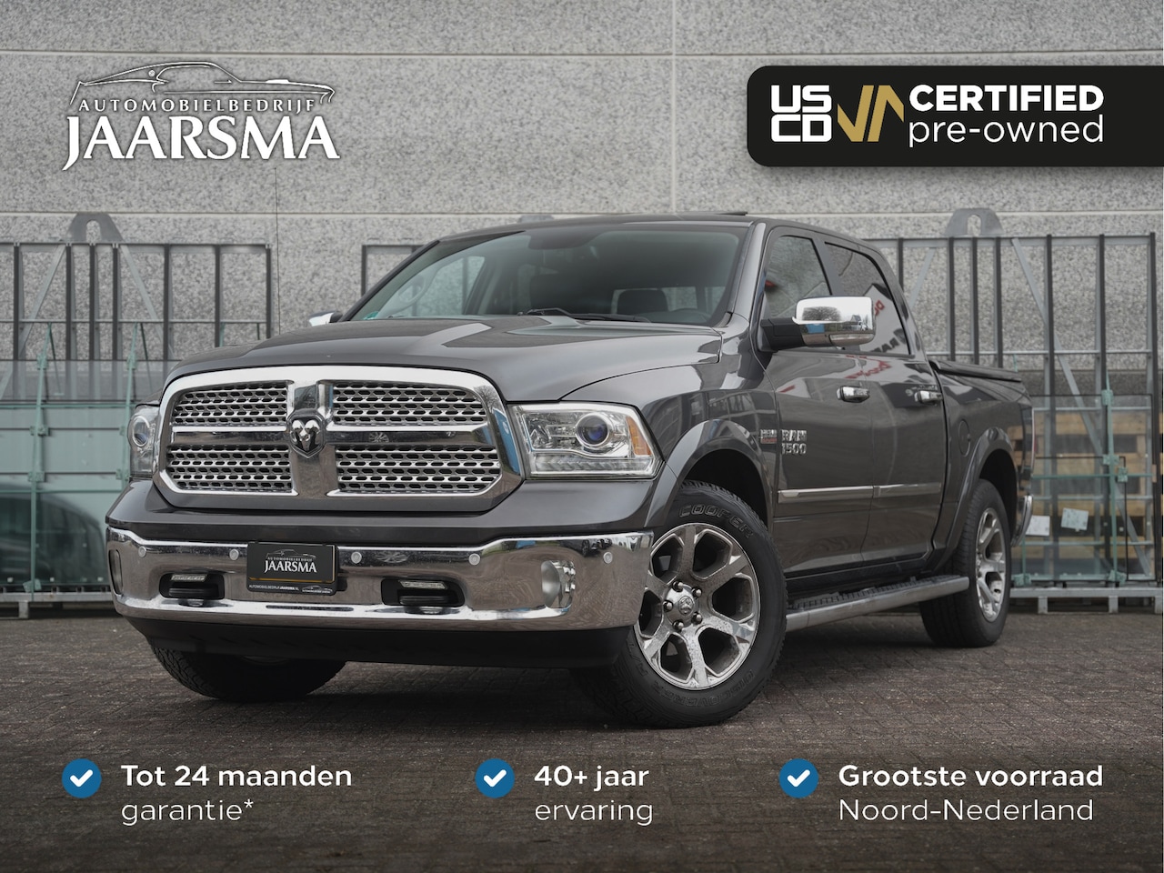 Dodge Ram 1500 - Laramie CrewCab 5.7L V8 | Gunstige cat.waarde | Dubbele LPG tank |Lederen bekleding |Exhau - AutoWereld.nl