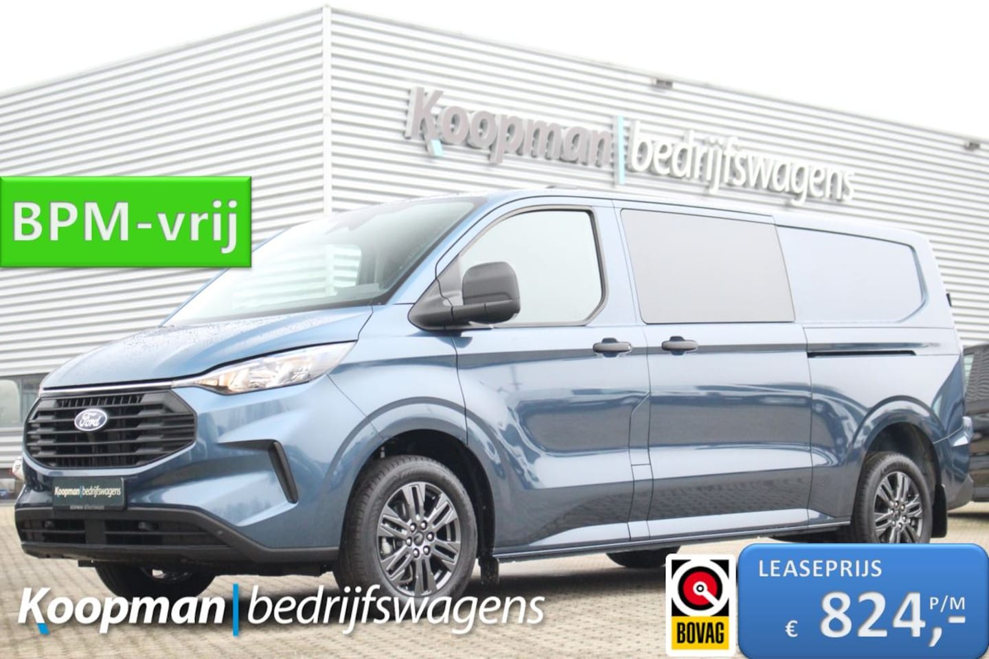 Ford Transit Custom - 320 2.0TDCI 170pk Automaat | L2H1 Trend DC | L+R Zijdeur | Stoel + Stuurverwarming | Keyle - AutoWereld.nl