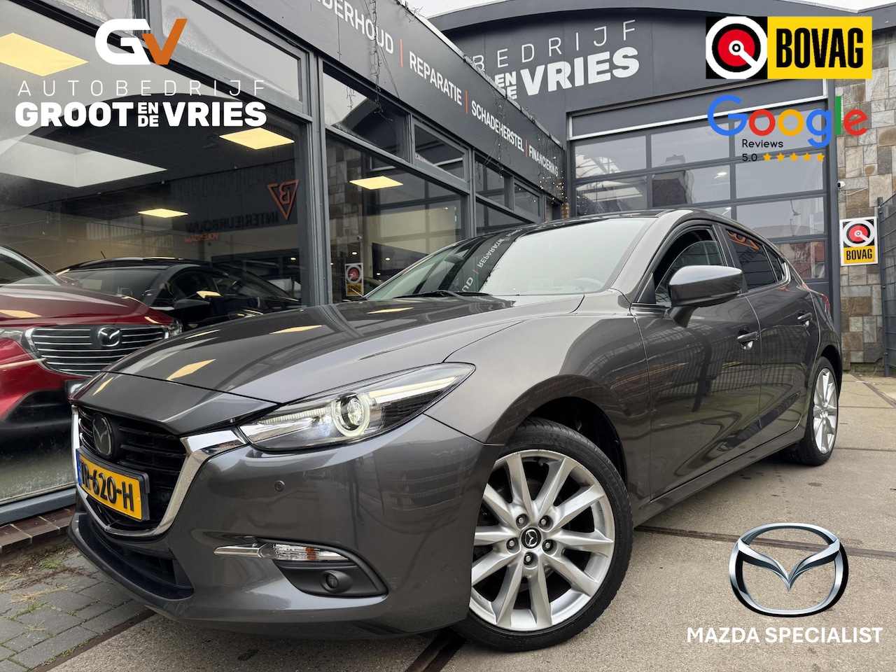 Mazda 3 - 2.0 SkyActiv-G 120 GT-M Orig NL|Leer|Camera|Stoel/stuurverwarming - AutoWereld.nl