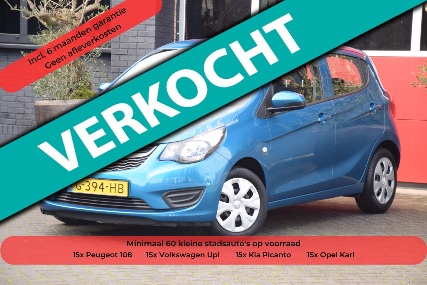 Opel Karl - 1.0 ecoFLEX 120 Jaar Edition 2019 Airco Navigatie Carplay Cruise control 5 Deurs - AutoWereld.nl