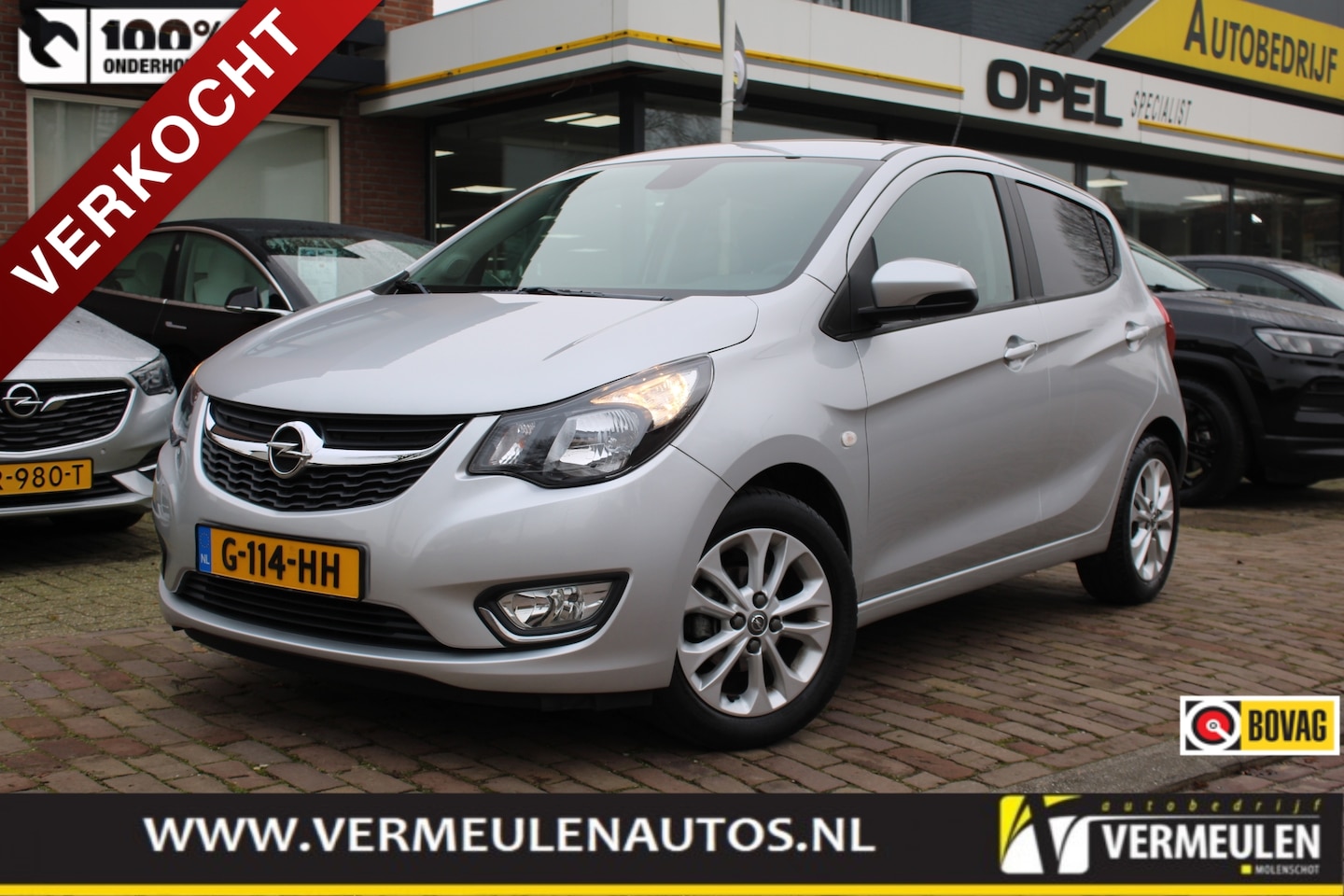 Opel Karl - 1.0 75PK Innovation + 15"/ Navi/ Clima/ Cruise/ Winterpakket/ NL auto - AutoWereld.nl