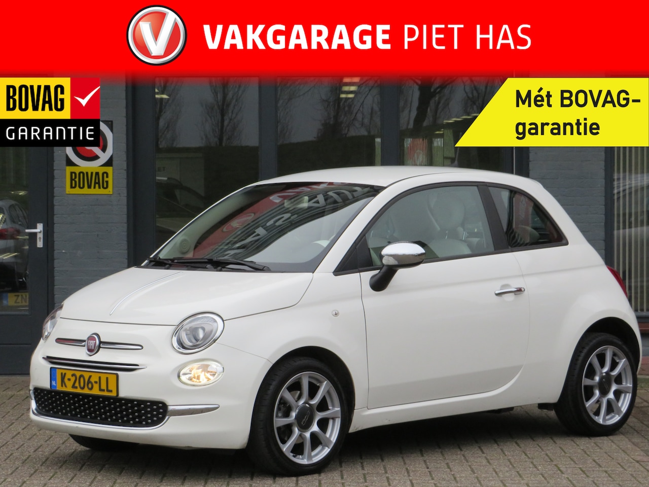 Fiat 500 - 1.0 Hybrid Lounge | Airco | DAB+ | Parkeersensoren | Incl. BOVAG Garantie | 1ste eigenaar - AutoWereld.nl