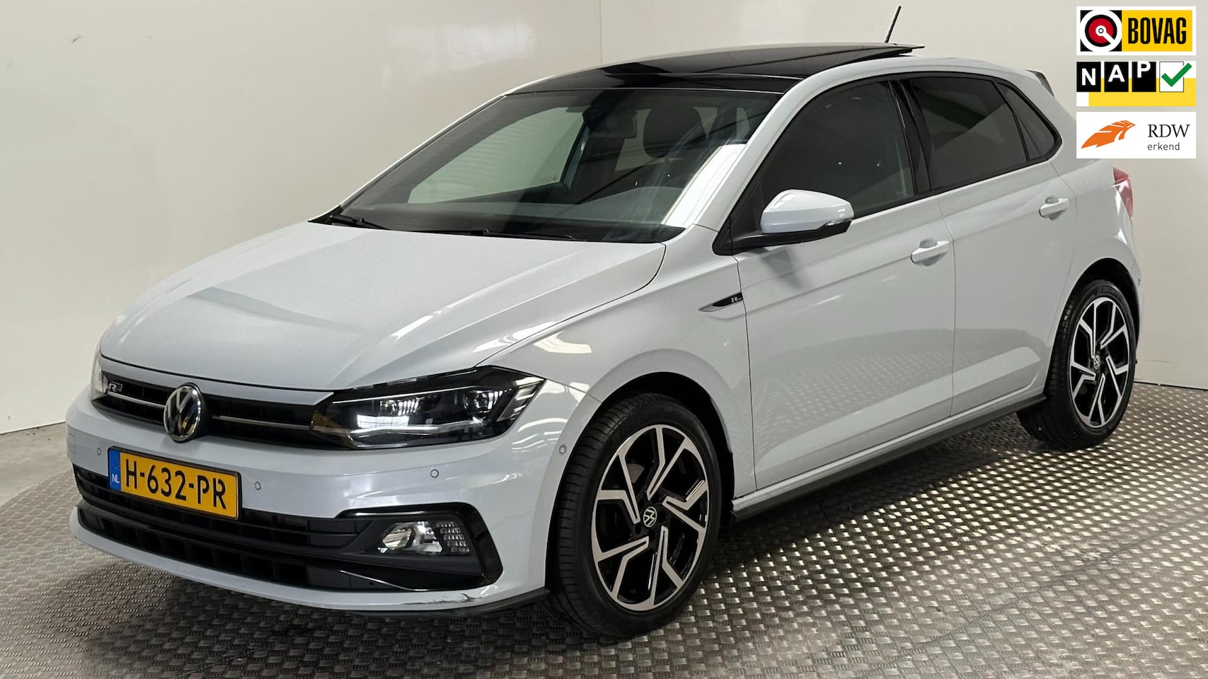 Volkswagen Polo - 1.0 TSI R-Line Nederlandse auto benzine led panoramadak navigatie parkeersensoren - AutoWereld.nl