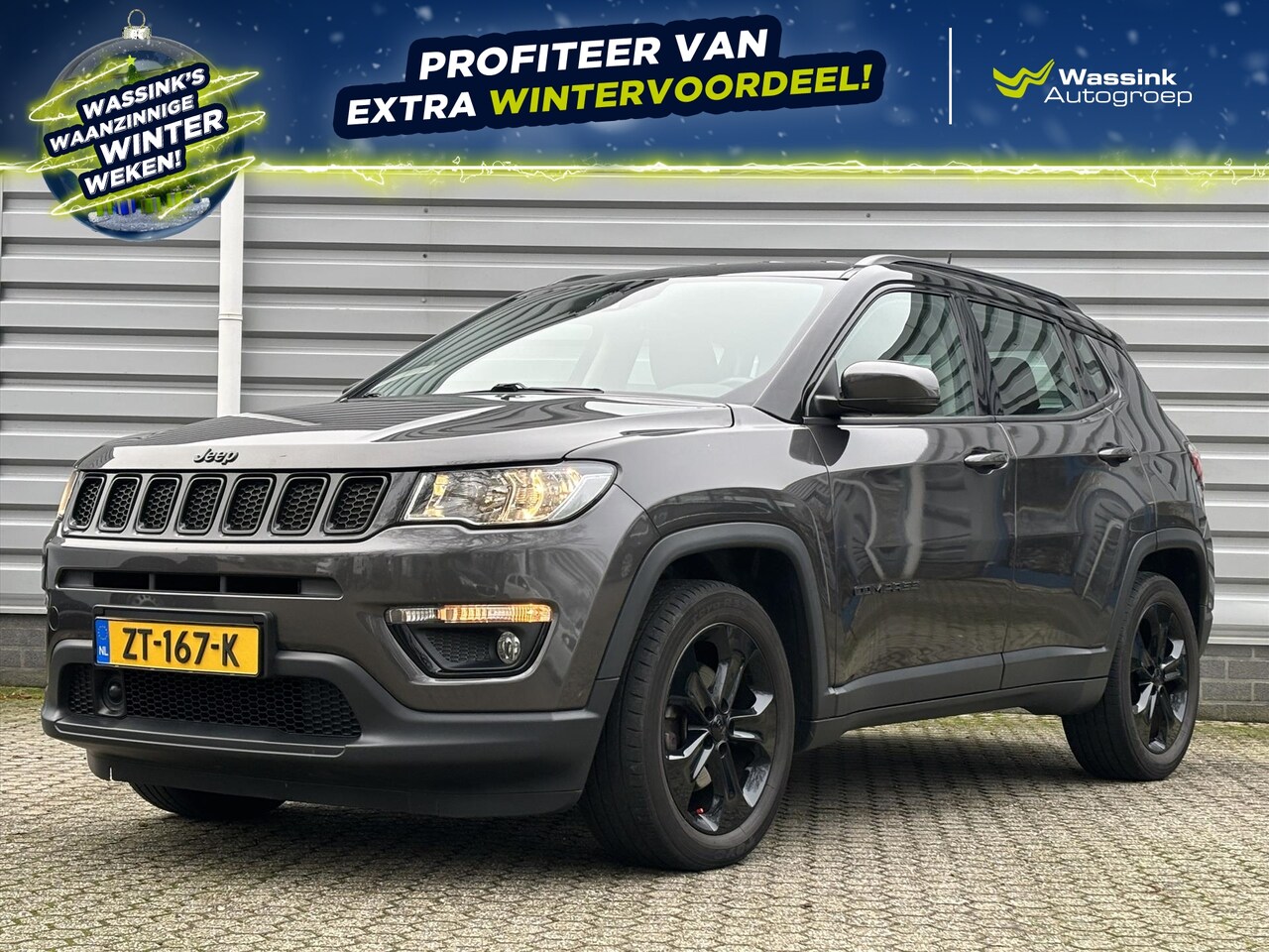 Jeep Compass - 1.4 MultiAir 140pk Night Eagle | Trekhaak | Navigatie | Leer | Lichtmetalen velgen | - AutoWereld.nl