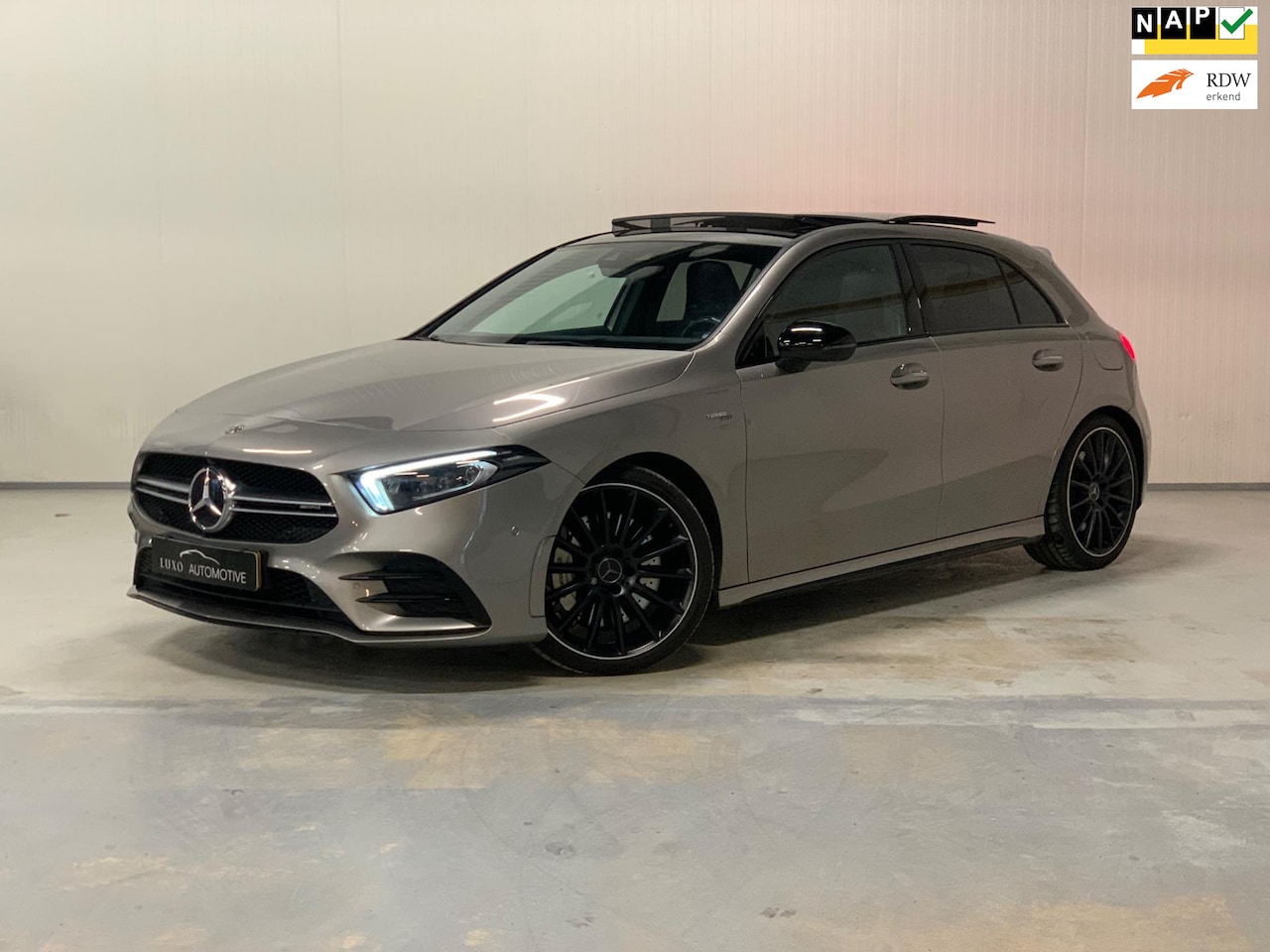 Mercedes-Benz A-klasse - AMG 35 4MATIC Edition 1 | BURMESTER | 360 CAMERA | MEMORY SEATS | CHAMPAGNE KLEUR - AutoWereld.nl