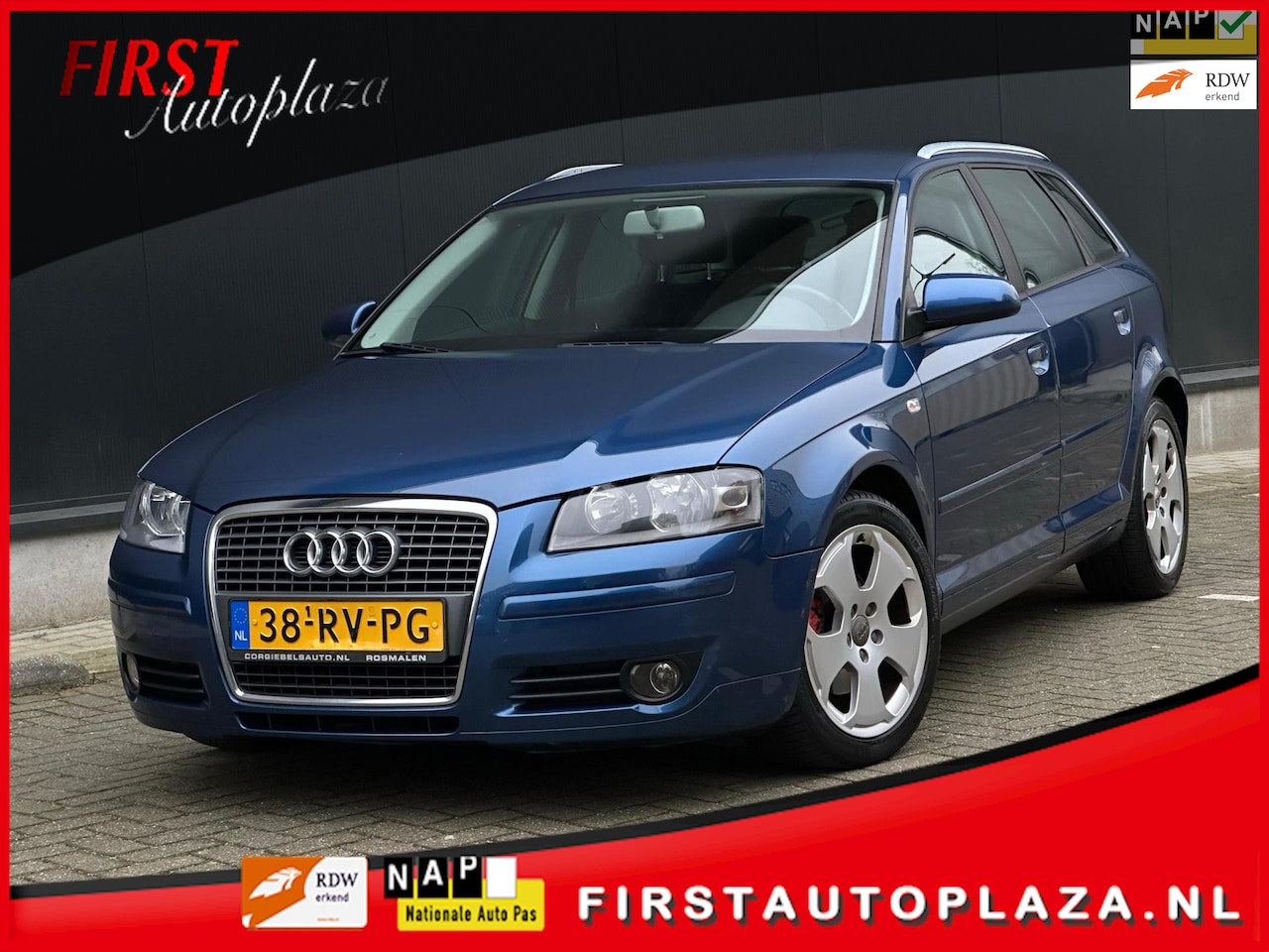 Audi A3 Sportback - 2.0 FSI Ambition 5-DEURS 6-BAK/AIRCO/CRUISE | NETTE AUTO ! - AutoWereld.nl