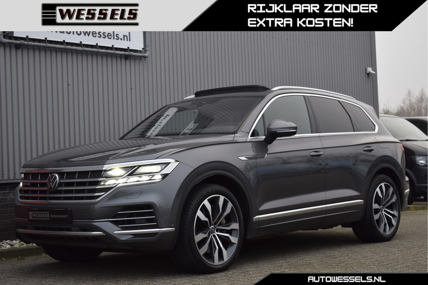 Volkswagen Touareg - 3.0 TSi eHybrid 4MOTION Panorama, Matrix LED, Luchtvering, Trekhaak, Dynaudio, 21 inch - AutoWereld.nl