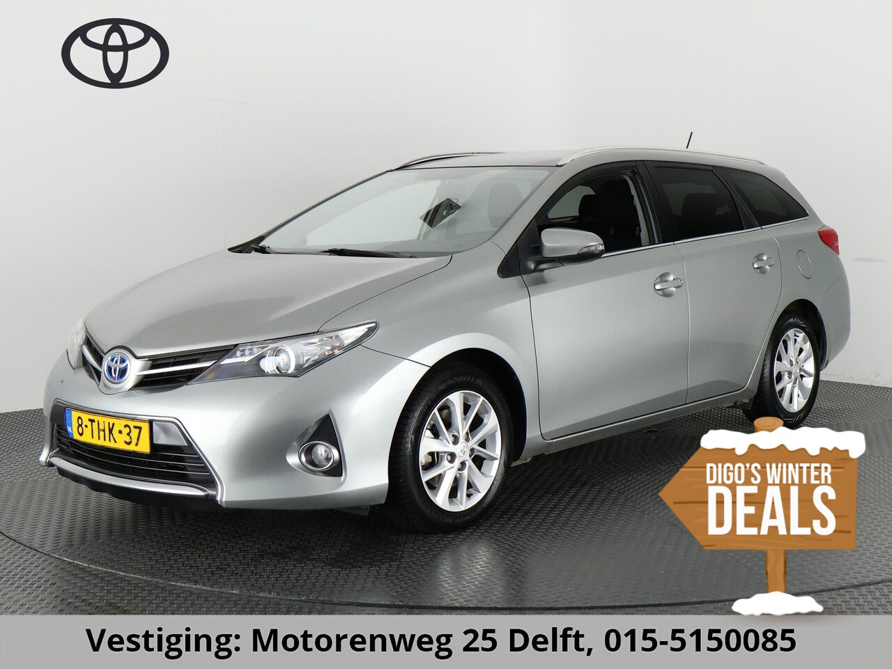 Toyota Auris Touring Sports - 1.8 HYBRID TS AUTOMAAT PANODAK LEASE UITOERING .NAVI.CAMERA.CRUISE. TOYOTA ONDERHOUDEN !! - AutoWereld.nl