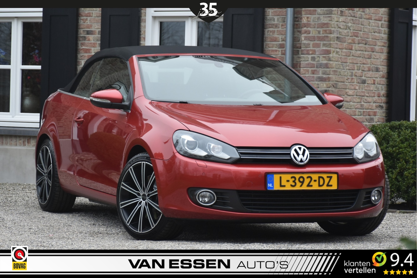 Volkswagen Golf Cabriolet - 1.4 TSI DSG Navigatie Xenon Cruise-Control Stoelverw. Nieuwstaat! - AutoWereld.nl