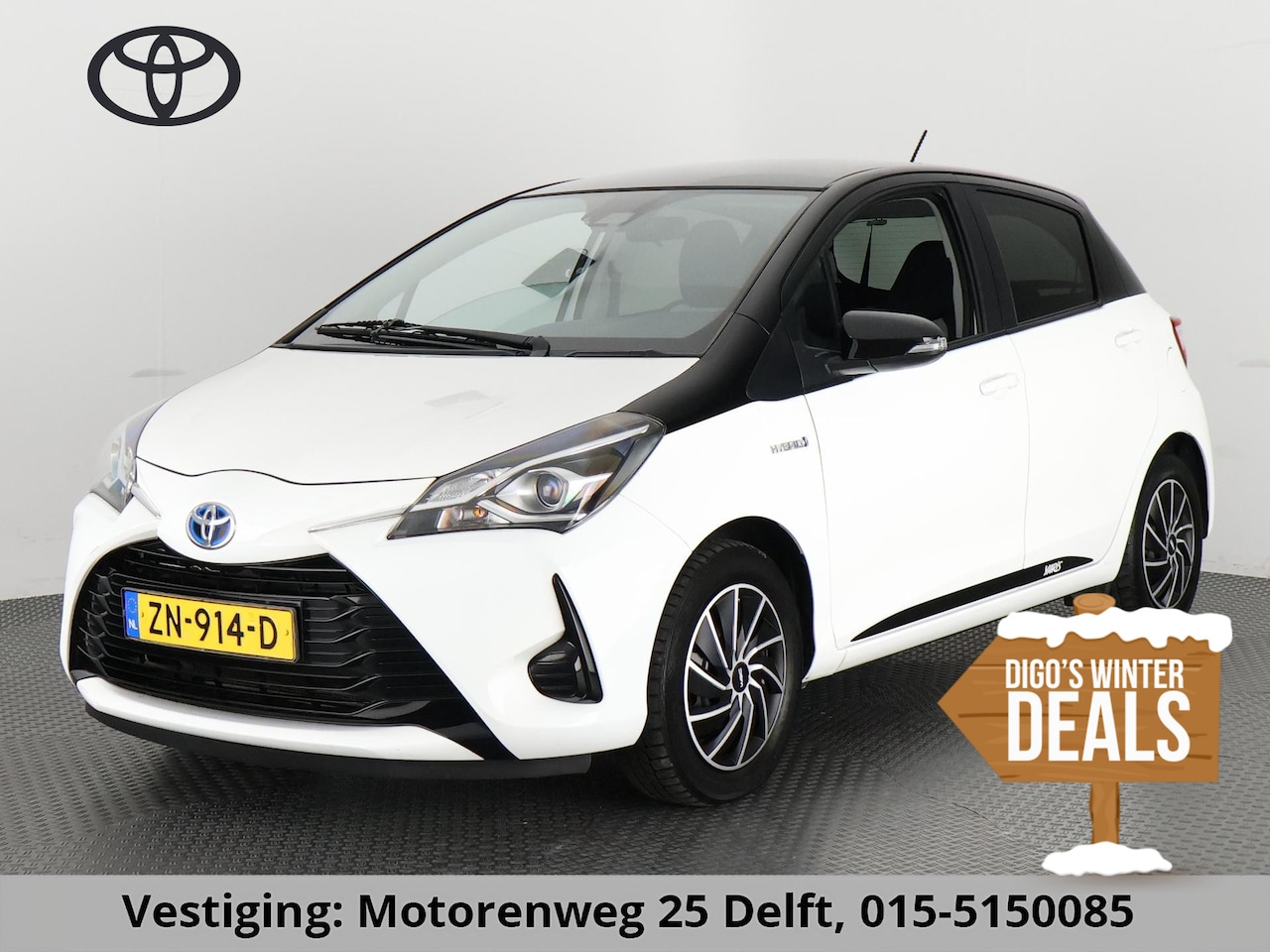 Toyota Yaris - 1.5 HYBRID BI-TONE PACK NAVI.CAMERA.CRUISE.CLIMA GARANTIE TOT 7-2029* - AutoWereld.nl