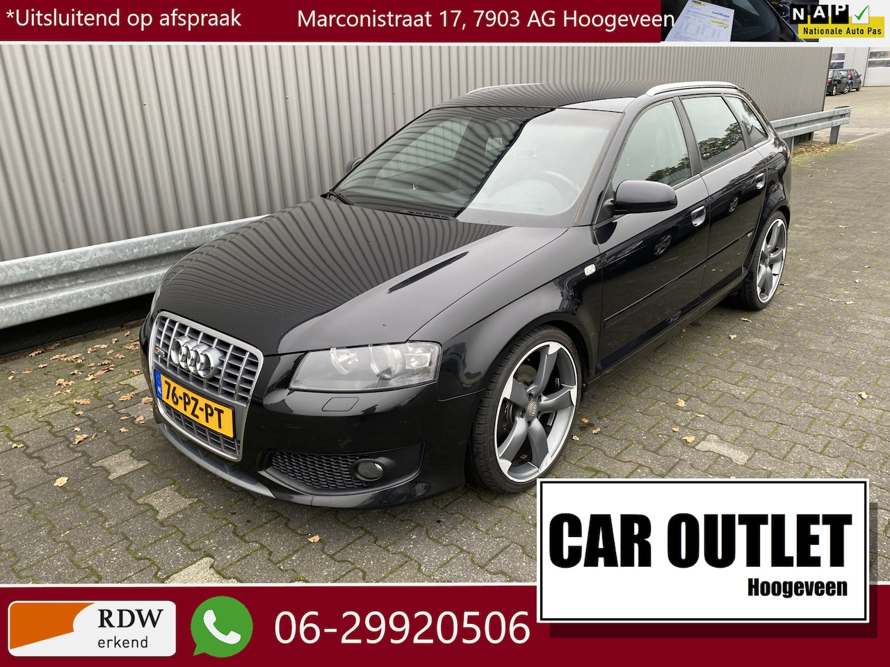 Audi A3 Sportback - 2.0 TFSI Ambition AUTOMAAT, Leer, Clima, CC, Navi, LM, nw. APK – Inruil Mogelijk – - AutoWereld.nl