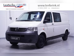 Volkswagen Transporter - 1.9 TDI 102 pk Dubbel Cabine Airco, Cruise Control Trekhaak, Youngtimer, 5-Zits