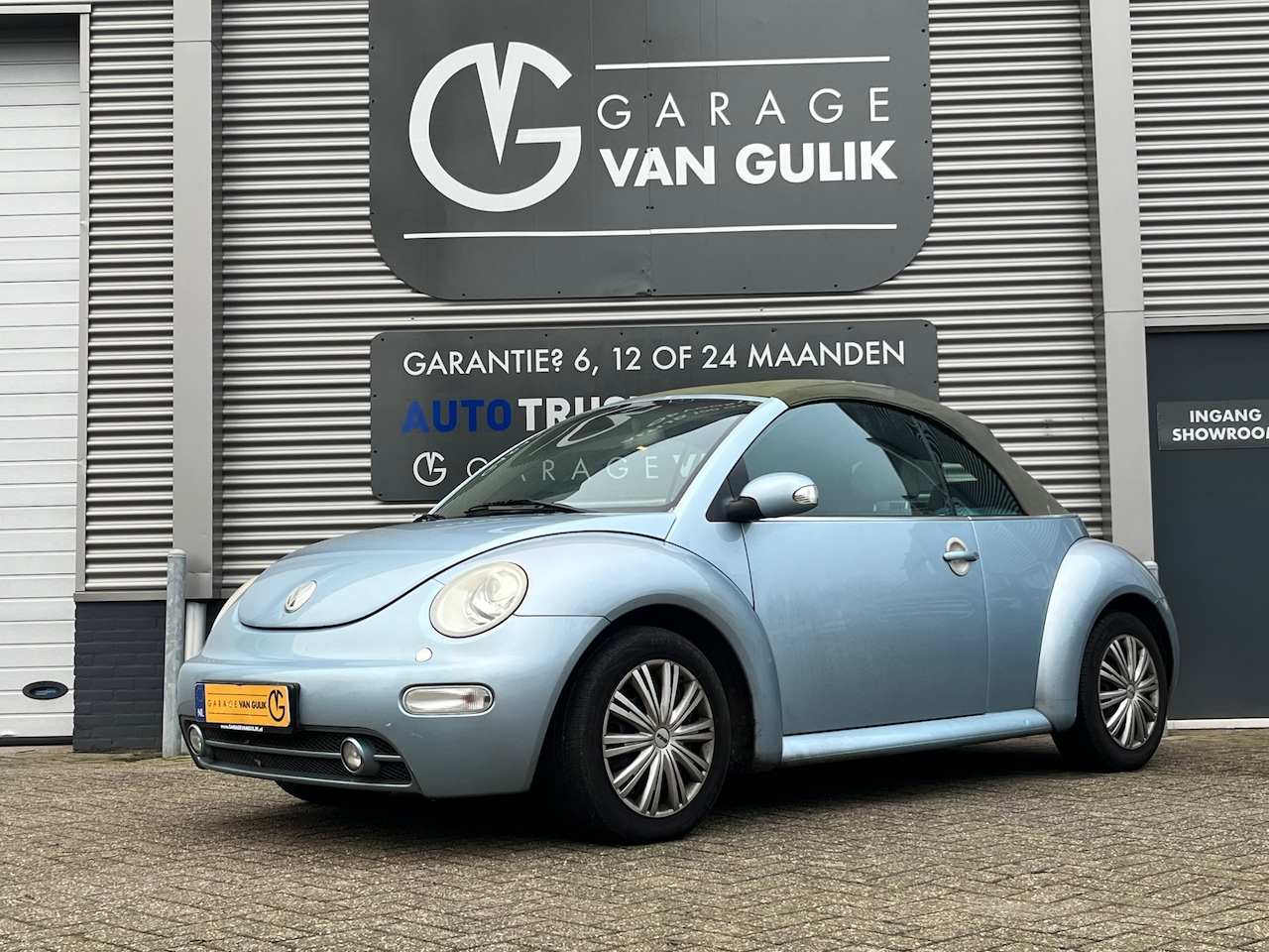 Volkswagen New Beetle Cabriolet - 2.0 Highline 2.0 116PK Highline,Automaat,ElektrischDak,Stoelverwarming,Leder,CVmetAfstandsbediening,Ele - AutoWereld.nl