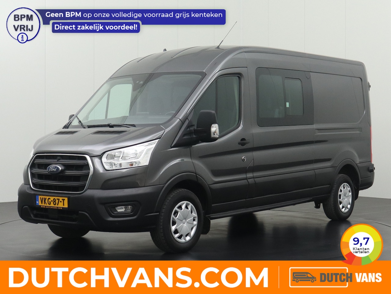 Ford Transit - 2.0TDCI 170PK L3H2 Dubbele Cabine | Multimedia | Camera | 6-Persoons - AutoWereld.nl