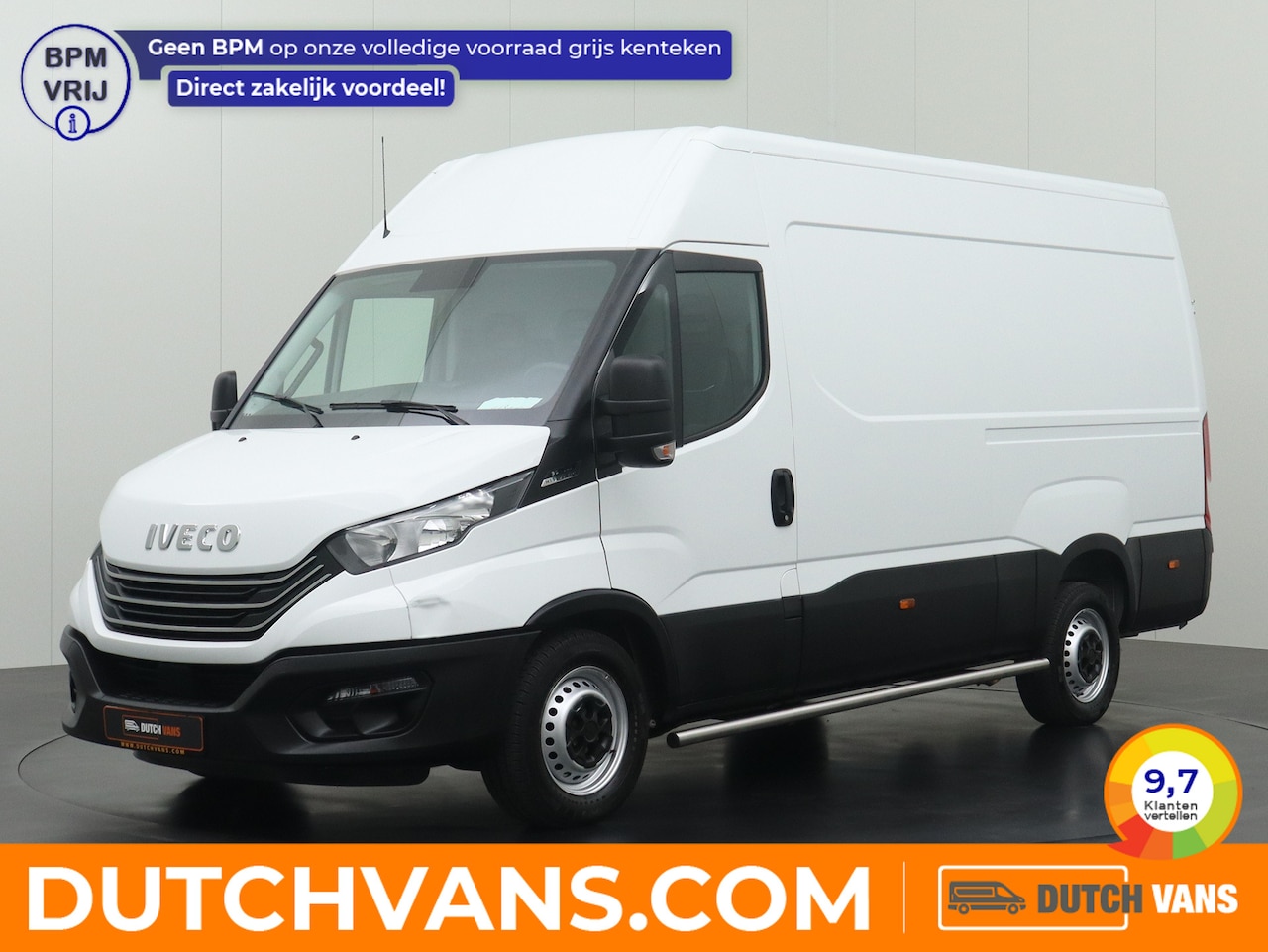 Iveco Daily - 35S14 Hi-Matic Automaat L2H2 | 3500Kg Trekhaak | Airco | Cruise | 3-Persoons | Betimmering - AutoWereld.nl