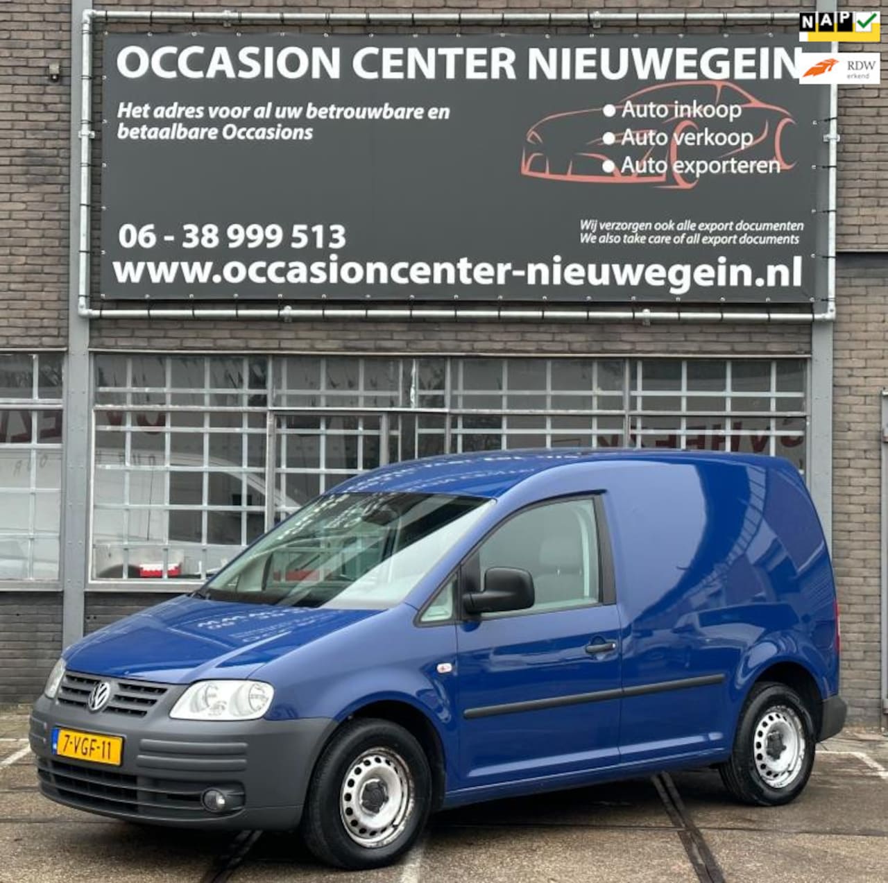 Volkswagen Caddy - 1.9 TDI 2010 Blauw Airco/Elektr Pakket/NAP! - AutoWereld.nl