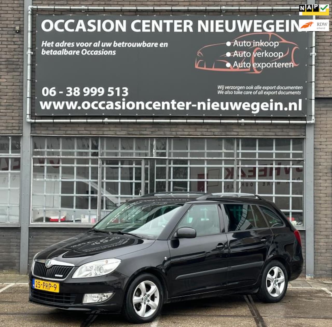 Skoda Fabia Combi - 1.2TDI Greenline 2011 Zwart Airco/NAP/APK! - AutoWereld.nl