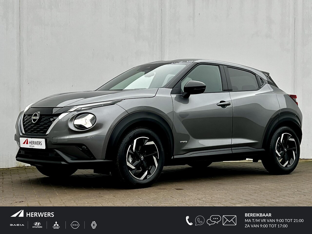 Nissan Juke - 1.6 Hybrid N-Connecta Automaat / Slechts 1.097km als nieuw / Navigatie/ Stuur-, stoel- en - AutoWereld.nl