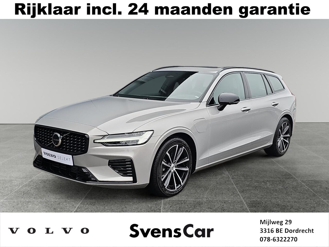 Volvo V60 - 2.0 T6 Plug-in hybrid AWD Plus Dark | Trekhaak | Panormadak | Verwarmbare voorruit | Harma - AutoWereld.nl