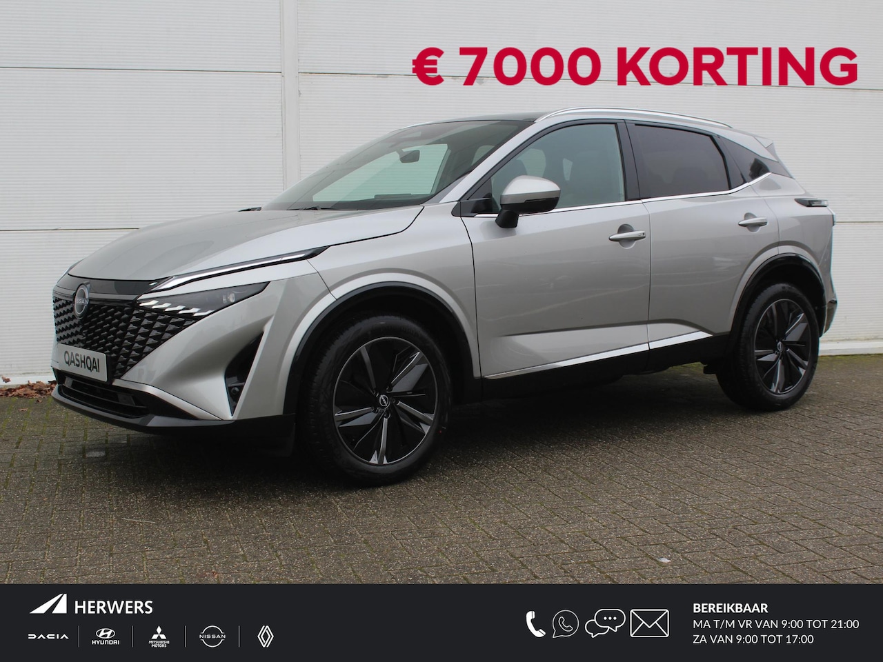 Nissan Qashqai - 1.3 MHEV Xtronic Tekna / **€ 7.000,- KORTING** / Uit Voorraad Leverbaar / Navigatie + Appl - AutoWereld.nl