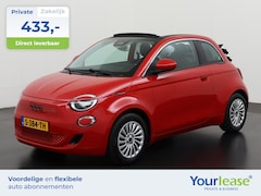 Fiat 500 C - RED 42 kWh | All-in 433, - Private Lease | Zondag Open