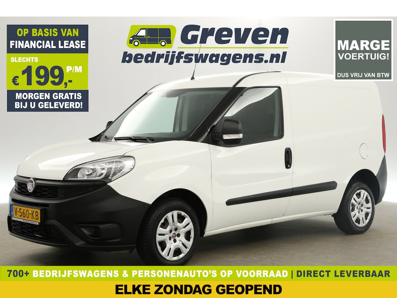 Fiat Doblò - 1.3 MJ L1H1 Marge | Airco Radio Lat-om-Lat - AutoWereld.nl