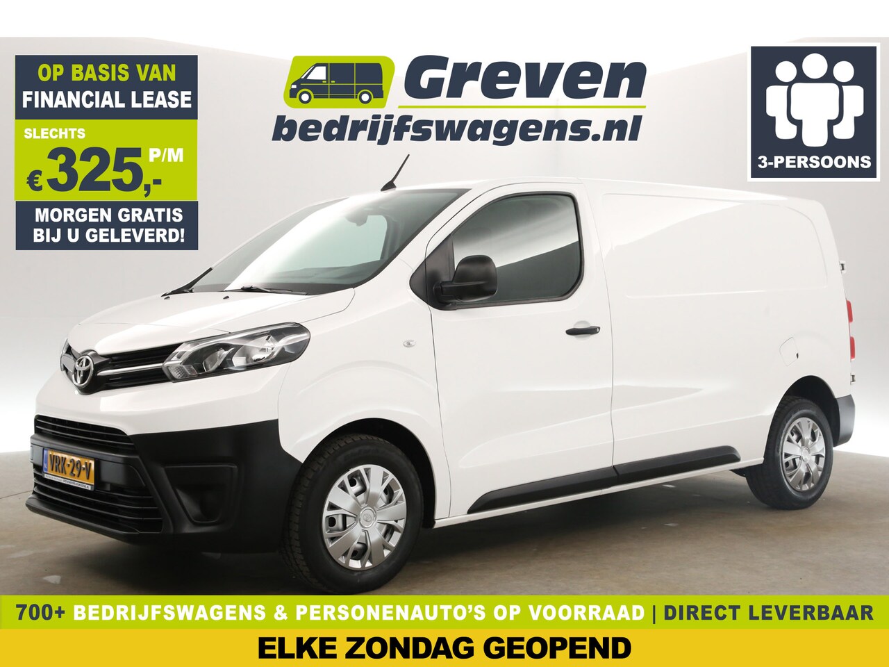 Toyota PROACE Long Worker - 2.0 L2H1 145PK Airco Cruise Carplay 3 Persoons PDC Elektrpakket - AutoWereld.nl