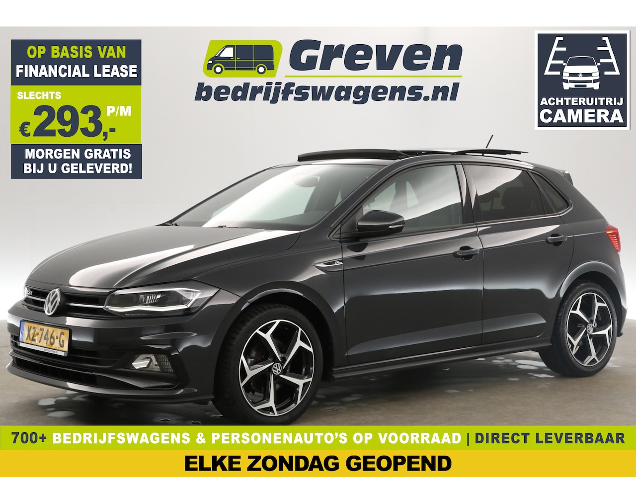 Volkswagen Polo - 1.0 TSI R-line 116PK Pano Adaptive-Cruise Clima Camera Carplay Navi LED Virtual PDC 17''LM - AutoWereld.nl