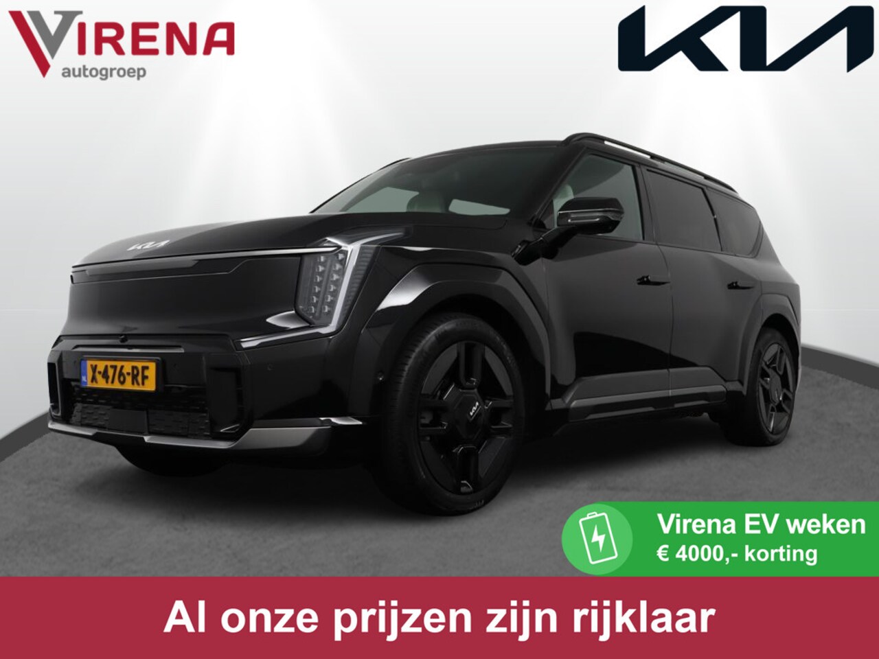 Kia EV9 - Launch Edition GT-Line AWD 99.8 kWh - 7 Persoons - Stoel-/stuurverwarming - Massage zetel - AutoWereld.nl