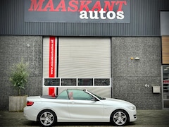 BMW 2-serie Cabrio - 220i / Aut / Sport line / Sportseats / Leder / Navi Professional / NL auto / MINERAL WHITE