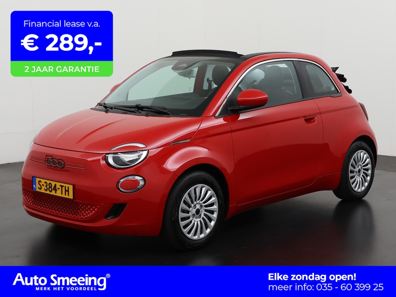 Fiat 500 C - RED 42 kWh | Apple/Android Carplay | Navigatie | Virtual Cockpit | Zondag Open! - AutoWereld.nl