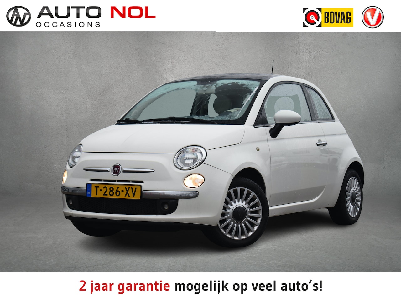 Fiat 500 - 1.2 Lounge | Schuifdak | Half Leer | Airco | LM Velgen - AutoWereld.nl