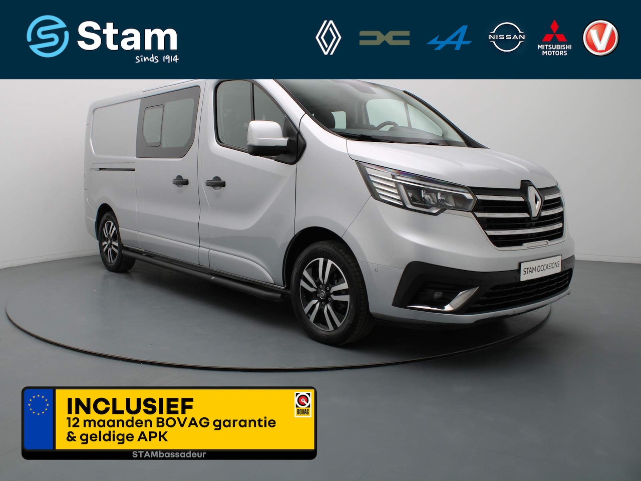 Renault Trafic - 2.0 dCi 170pk T29 L2H1 Dubbele Cabine Luxe EDC/AUTOMAAT Camera | Climate | Navi | Parksens - AutoWereld.nl