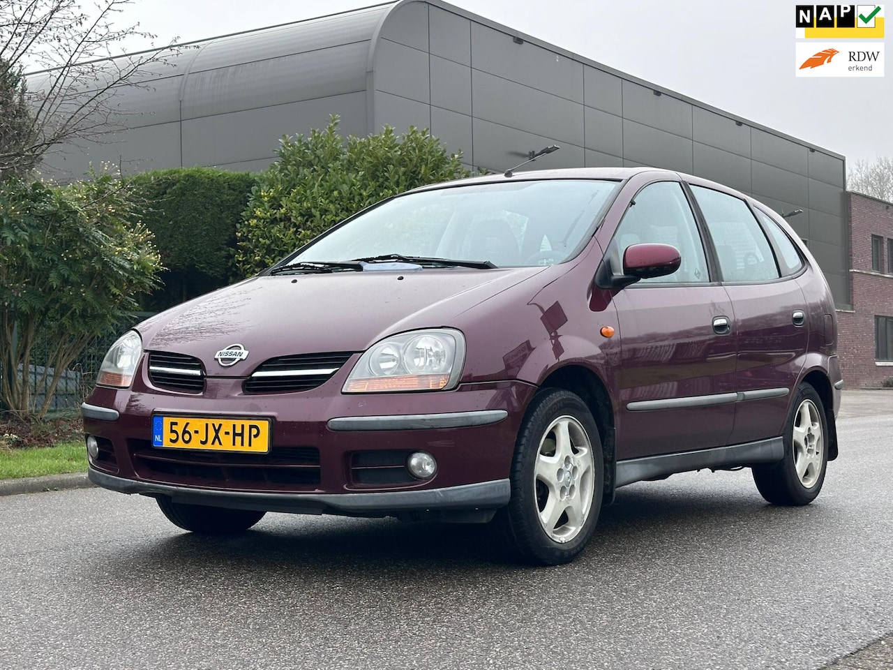 Nissan Almera Tino - 1.8 Cruise*Airco*17-10-2025 APK*NAP*LM velgen*Parkeersensoren*2e eigenaar* - AutoWereld.nl