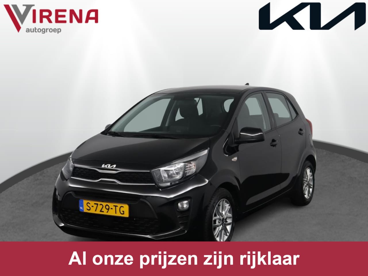 Kia Picanto - 1.0 DPi DynamicLine Navigatie via Apple Carplay/Android Auto - Cruise control - Airco - Ca - AutoWereld.nl