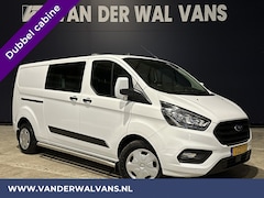 Ford Transit Custom - 2.0 TDCI 130pk L2H1 Dubbele Cabine Euro6 Airco | 5-Zits | 2800kg Trekhaak | Camera Navigat