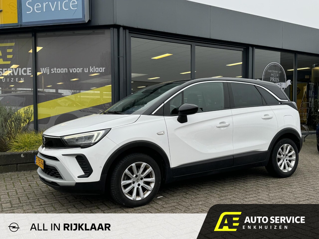 Opel Crossland - 1.2 Turbo Elegance AUTOMAAT | 1/2 leer | Carplay | Camera | Stoel+stuurverwarming | LED | - AutoWereld.nl