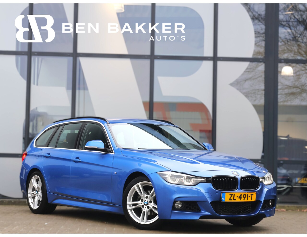 BMW 3-serie Touring - 318i M Sport Automaat *DAB*Stoelverw.*Leder*Navi*Cruise* - AutoWereld.nl