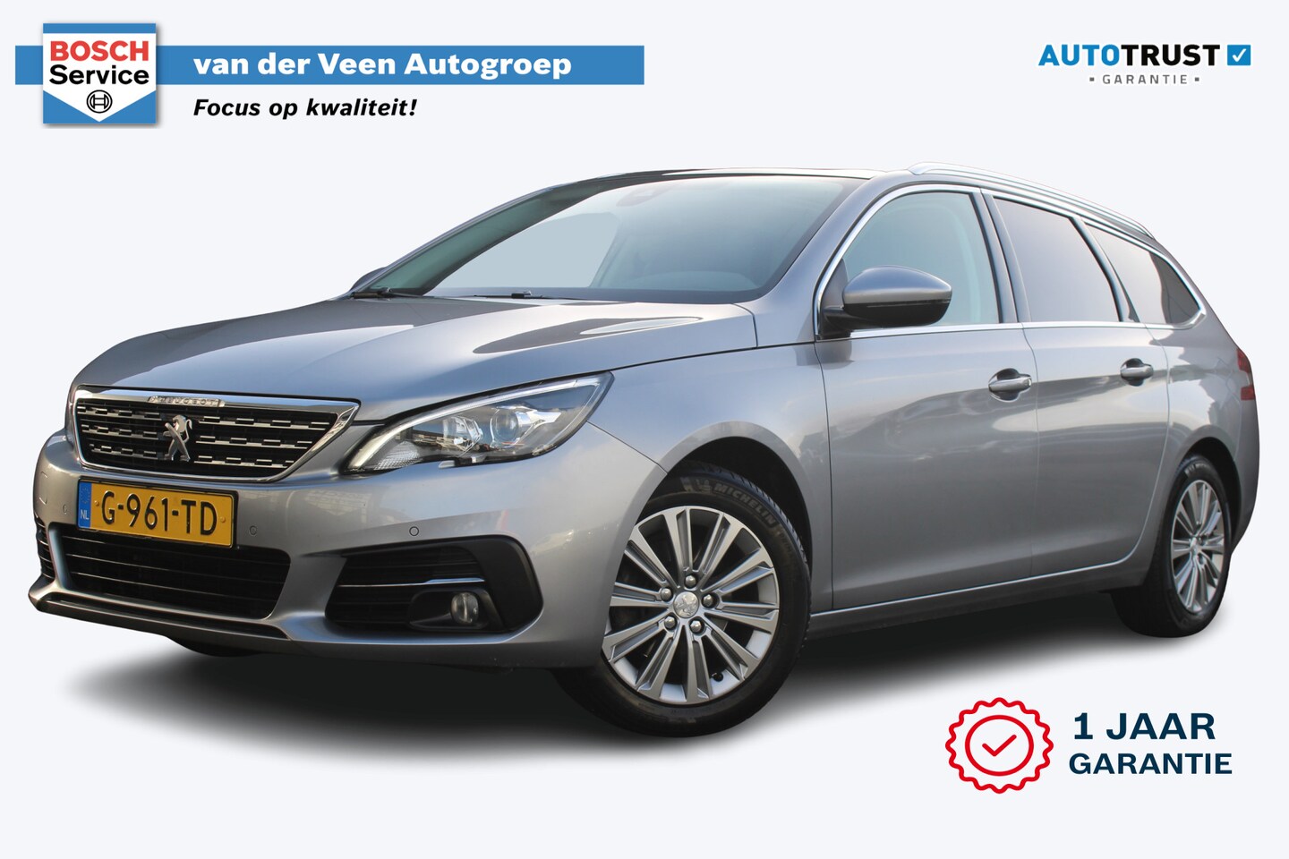 Peugeot 308 SW - 1.2 PureTech Allure | incl. 12 maanden garantie | Trekhaak | Panoramadak | Parkeersensoren - AutoWereld.nl