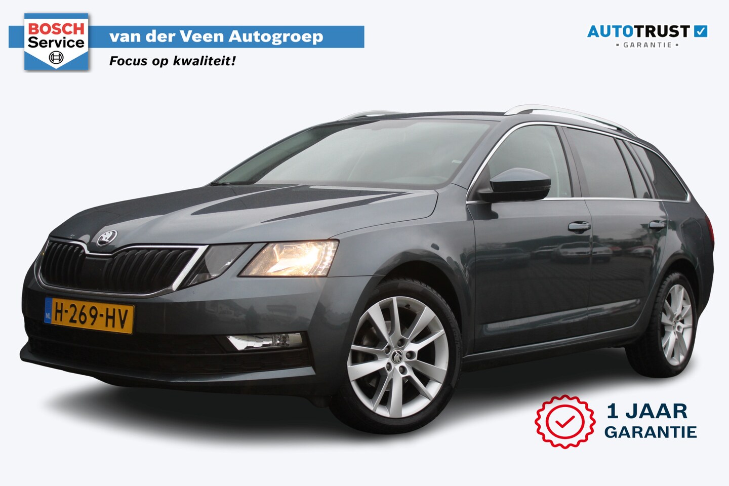 Skoda Octavia Combi - 1.6 TDI Clever Edition Automaat | incl. 12 maanden garantie | Trekhaak | Stoelverwarming | - AutoWereld.nl