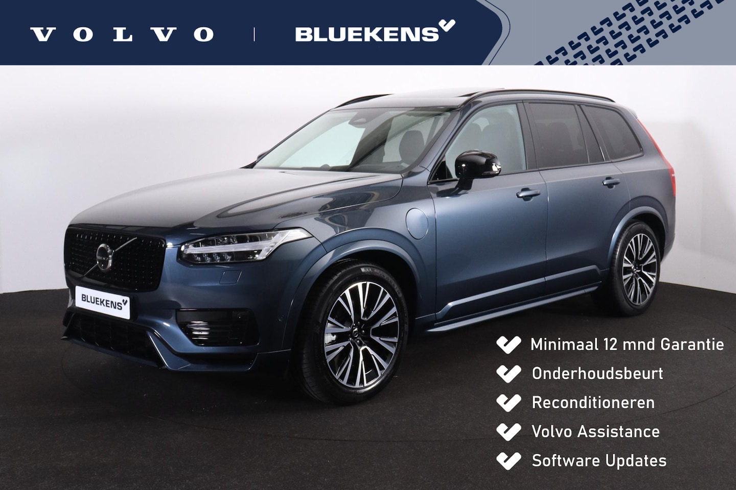 Volvo XC90 - T8 Plug-in hybrid AWD Ultimate Dark - LONG RANGE - Luchtvering - Panorama/schuifdak - Inte - AutoWereld.nl