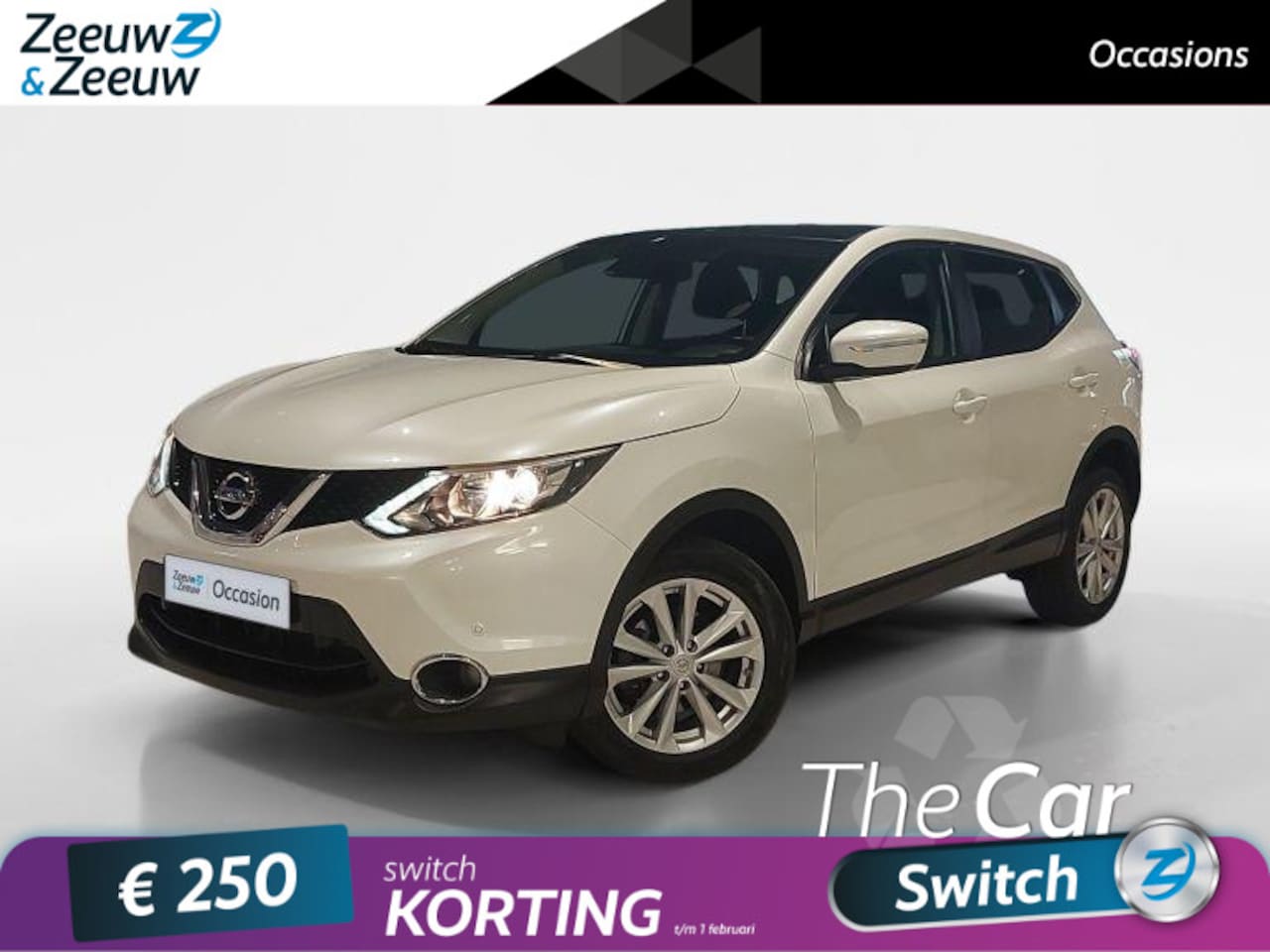 Nissan Qashqai - 1.2 Connect Edition 115PK | Panorama dak | Achteruitrijcamera | Parkeersensoren | Cruise c - AutoWereld.nl