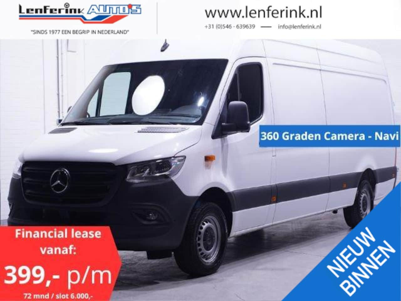 Mercedes-Benz Sprinter - 315 CDI 150 pk L3H2 BPM Vrij, Navi, 360 Camera Laadruimte Pakket, PDC V+A, Cruise Control, - AutoWereld.nl