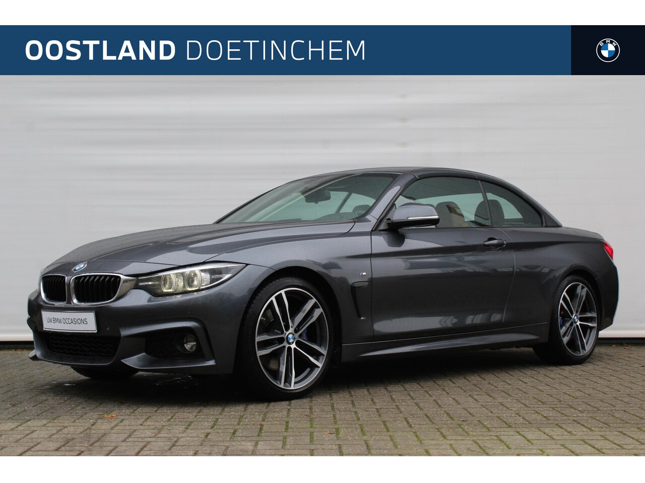 BMW 4-serie Cabrio - 420i High Executive M Sport Automaat / Air Collar / Achteruitrijcamera / Sportstoelen / Ap - AutoWereld.nl