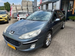 Peugeot 407 SW - 2.0-16V XT automaat 3 maanden garantie nieuwe apk aflevering beurt compleet gereinigd en g