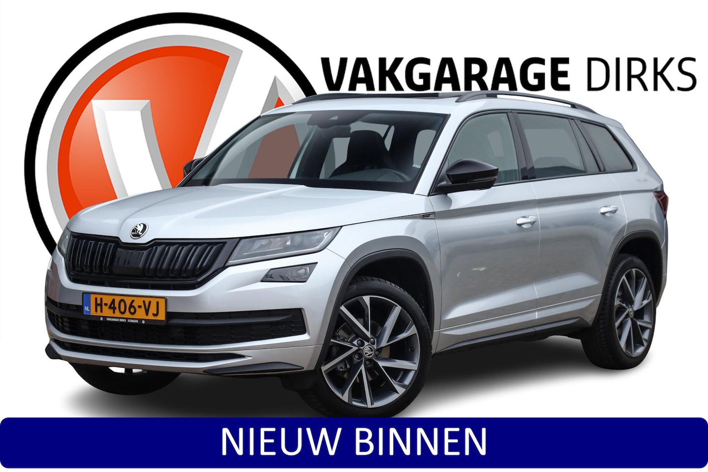 Skoda Kodiaq - 1.5 TSI DSG Sportline ✅ Pano ✅ ACC ✅ Carplay ✅ 20 inch - AutoWereld.nl