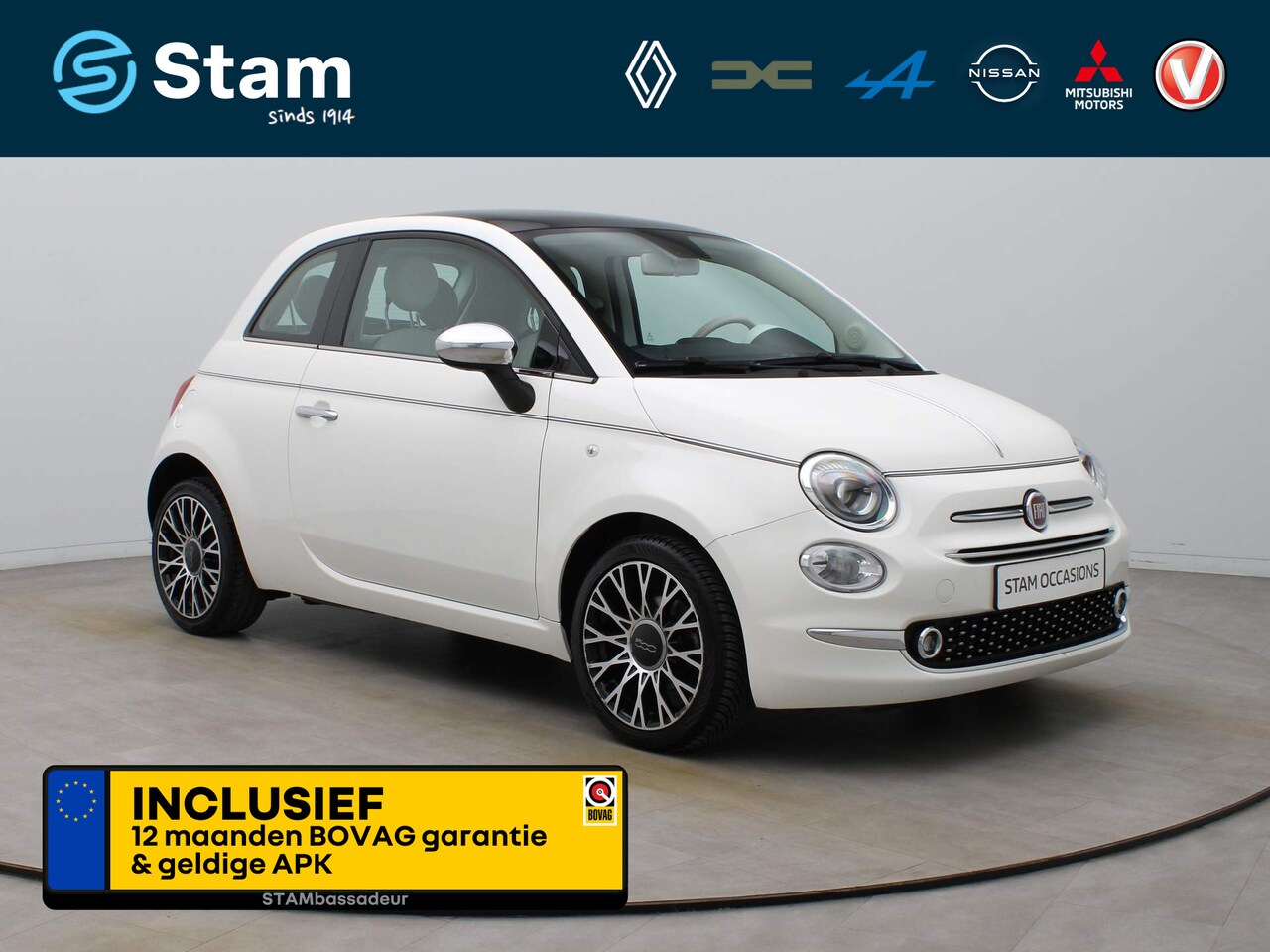 Fiat 500 - 81pk TwinAir Turbo Collezione Airco | Navi | Panoramadak | Parksens. achter - AutoWereld.nl