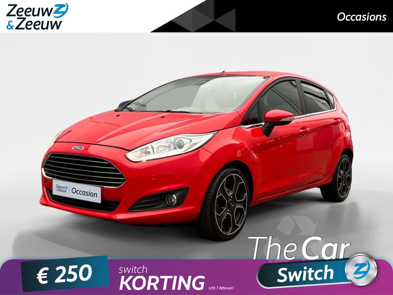 Ford Fiesta - 1.0 EcoBoost Titanium | Automaat | Parkeersensoren | Navigatie | Climate Control | Vol Opt - AutoWereld.nl